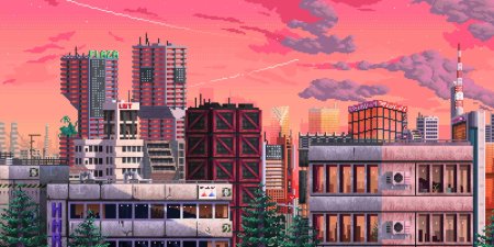 Пиксель город