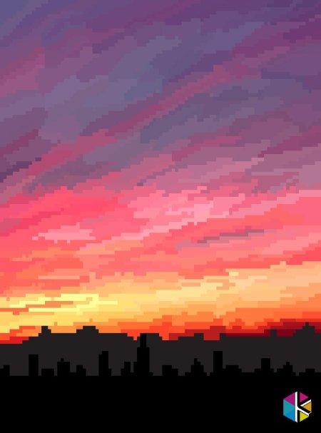 Пиксельный пейзаж