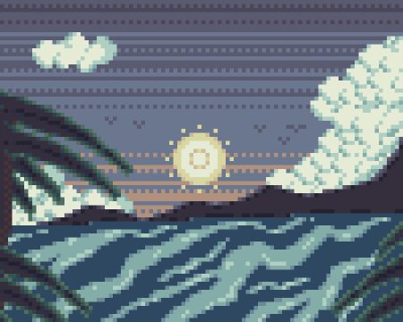 Пейзаж пиксель арт