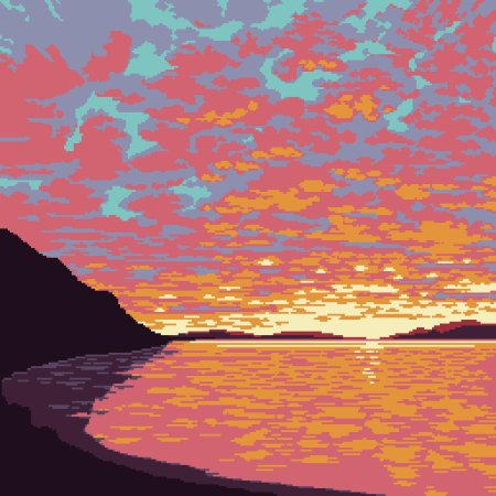 Пиксельный закат