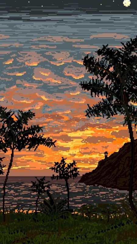 Пиксельные пейзажи