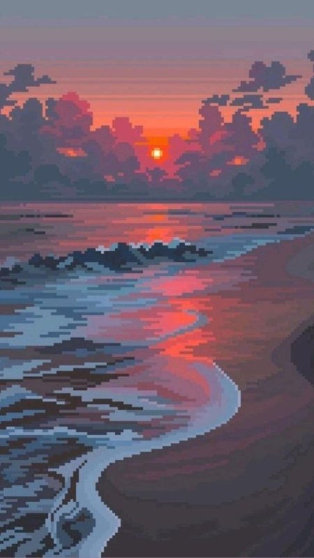 Пиксельный закат