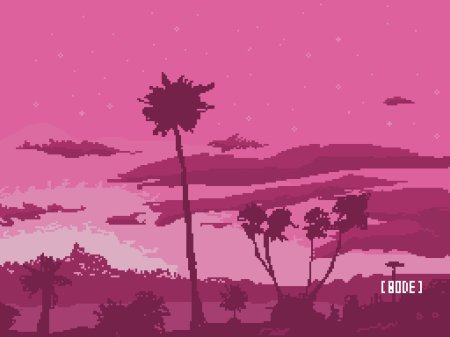 Пиксельный закат