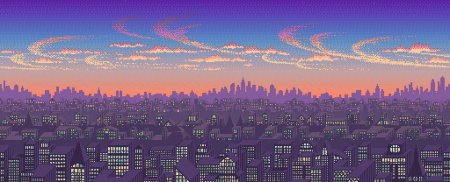 Пиксельный город