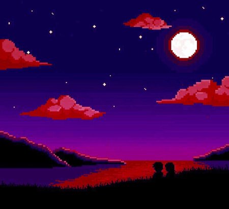 Пиксельная луна