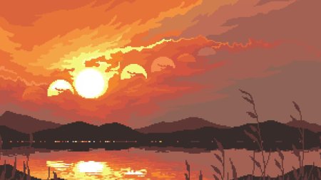 Рисунки закат