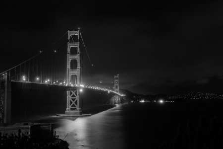 Мост золотые ворота сан франциско чб