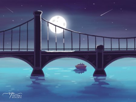 Мост рисунок для детей