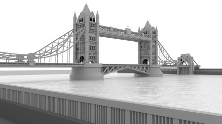 Тауэрский мост d модель