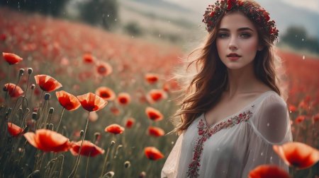 Девушки цветы