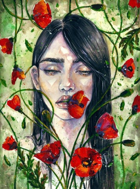 Леся поплавская акварель