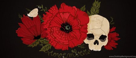 Череп с розами