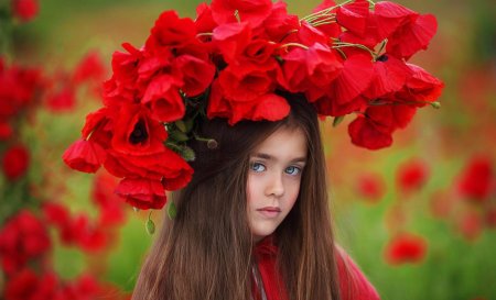 Девочка с цветами