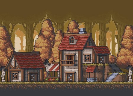 Д деревня пиксельная