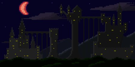 Замок пиксельный