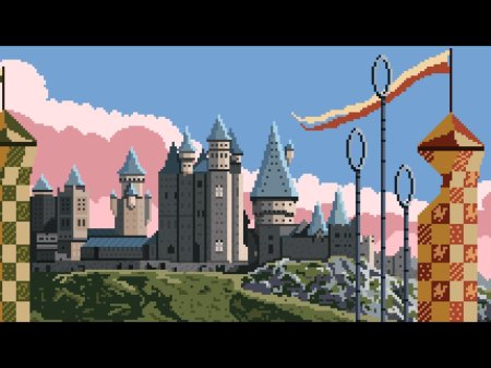 Хогвартс пиксель арт