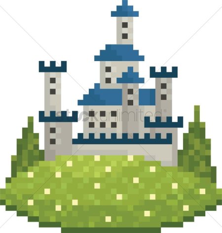 Пиксельный замок