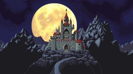 Замок пиксель арт