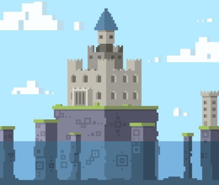 Пиксельный замок