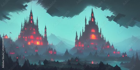 Замок темный