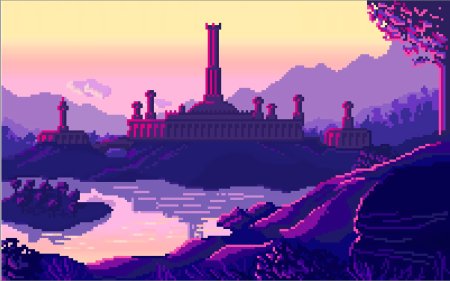 Красивый пиксель арт