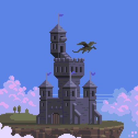 Пиксельный замок