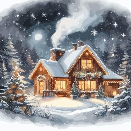 Сказочный новогодний домик