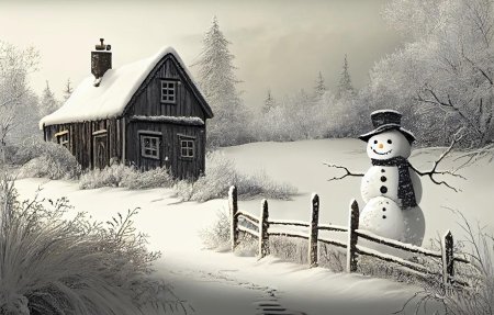 Домик со снеговиком ссср