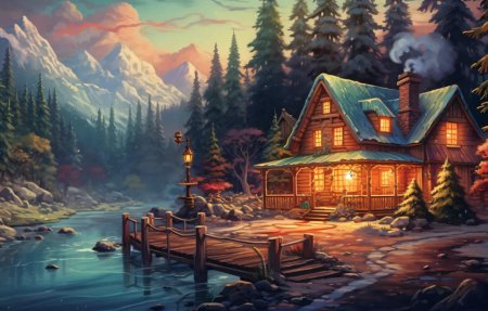 Новый год домик