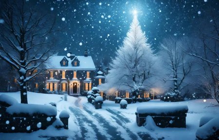 Зима рождество