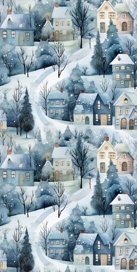 Картины зимние