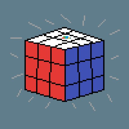 Пиксельный куб арт