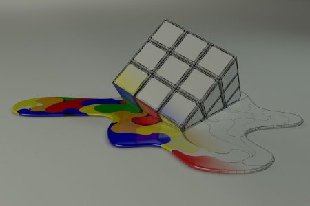 Расплавленный кубик рубика