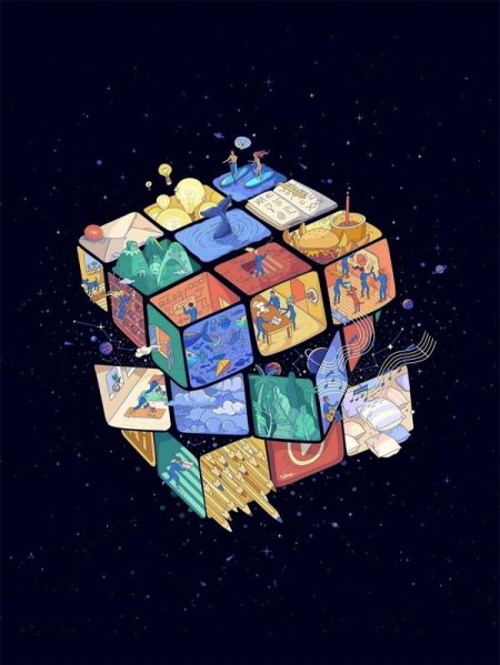 Кубик рубика рисунок