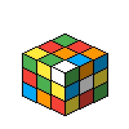 Пиксельный кубик рубика