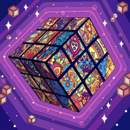 Кубик рубика арт