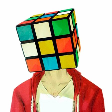 Человек кубик рубик