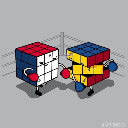Рисунок кубика рубика
