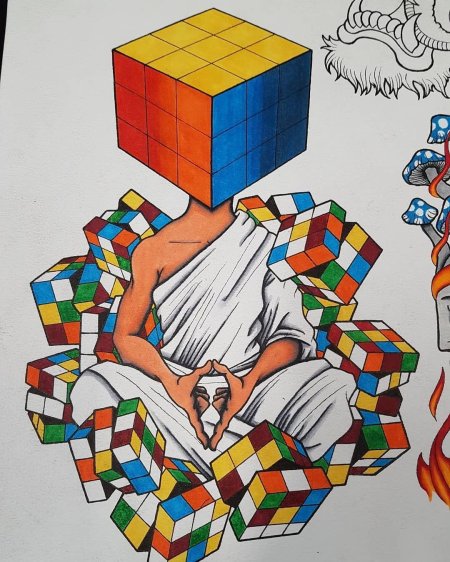 Кубик рубика арт