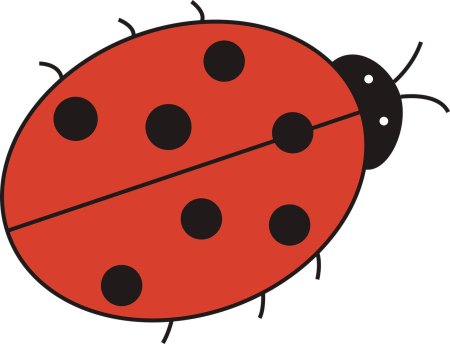 Нарисуй точки божьей коровке