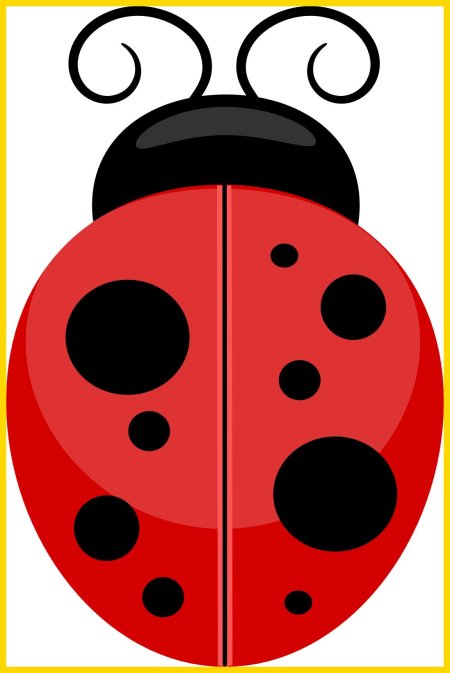 Божья коровка для вырезания