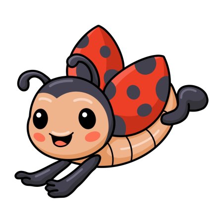 Божья коровка мультяшная