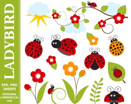 Божья коровка аппликация