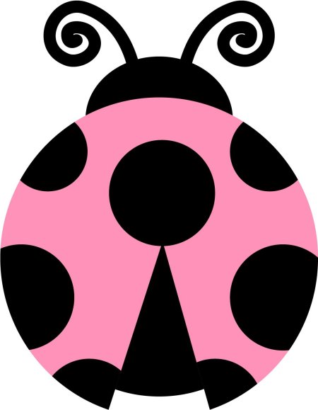 Божья коровка силуэт