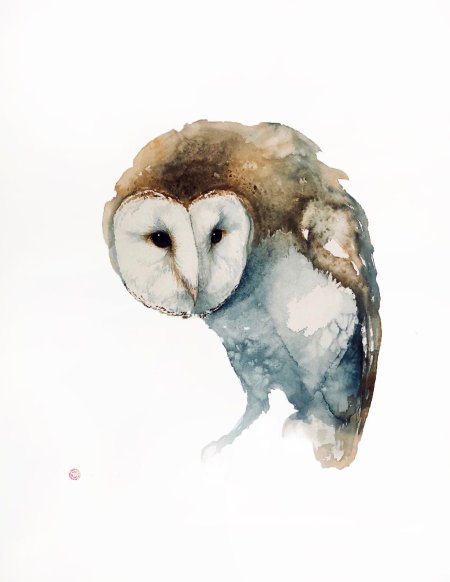 Рисунки акварелью животные