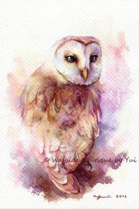 Акварельная сова