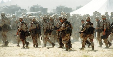 Буря в пустыне солдаты армии сша