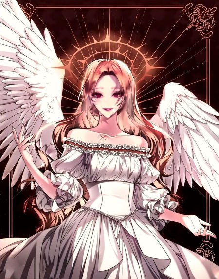 Аниме девушка ангел