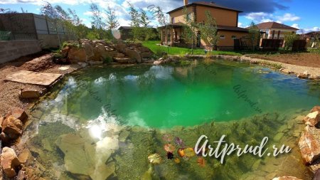 Искусственный пруд на участке