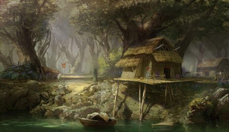 Хижина лесника концепт арт